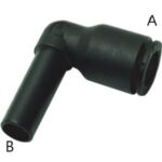 (A)4mm x (B)6mm Tube 90° Nylon Push-to-Connect Standpipe Elbow