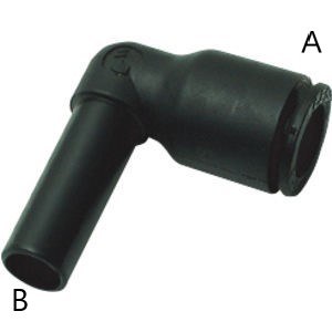 (A)4mm x (B)6mm Tube 90° Nylon Push-to-Connect Standpipe Elbow