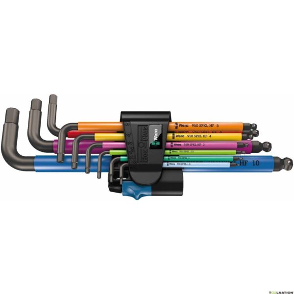 Wera Multicolor L-key set(Allen) metric, blacklaser 9 pieces