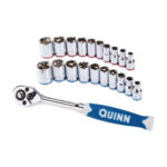 Quinn ¼” Drive 21 PCS Chrome socket Set