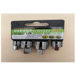 Pittsburgh  High Visibility Socket Adapter Set, 4 Pc.