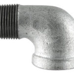 1/2" MIP x FIP Galvanized Pipe 90-Degree Street Elbow