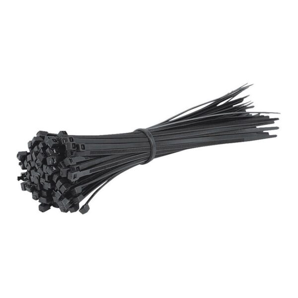 8 In. Black Cable Ties 100 PK