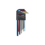 SAE Color Code L-Shape Ball End  Hex Key Set, 13 Pc.
