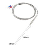 K Type Thermocouple Temperature Sensor Probe 1x100mm(0 to 800C) 5ft Temperature Controller