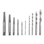 Screw Extractor And Left-Hand Drill Bit Combo Set, 10 Pc.