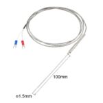 K Type Thermocouple Temperature Sensor Probe 1.5x100mm (0 to 800C) 5ft Temperature Controller