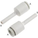 Plug in reducer fitting (A)6mmx(B)4mm