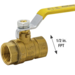 1/2-in Brass FPT Full Port Ball Valve