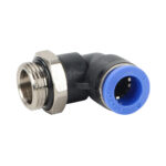 Pneumatic male elbow 6mm tubing to G1/4 BSPP connection