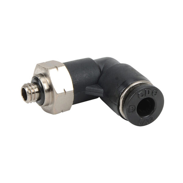 Pneumatic Male Elbow 5/32” Tube x M5-0.8 Metric Thread