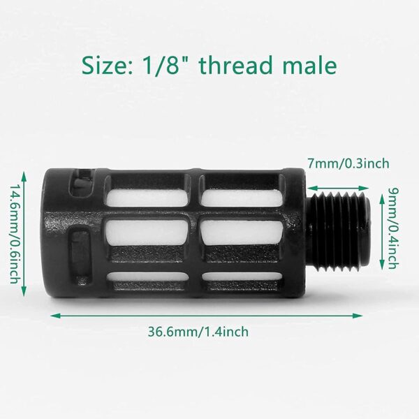 Pneumatic Mufflers 1/8"