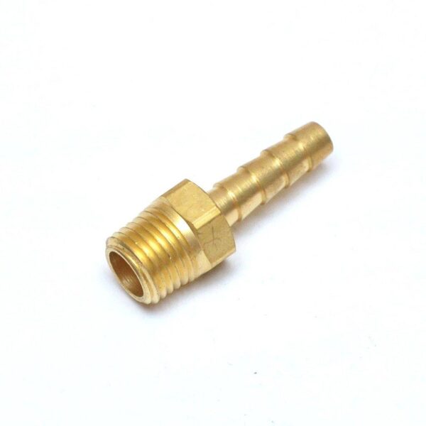 1/4" Hose x 3/8" Male NPT Brass Hose Barb