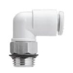 SMC Plastic Male Elbow One-Touch Fitting;6mm Tube;1/8