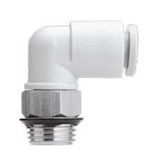 SMC Plastic Male Elbow One-Touch Fitting;6mm Tube;1/8
