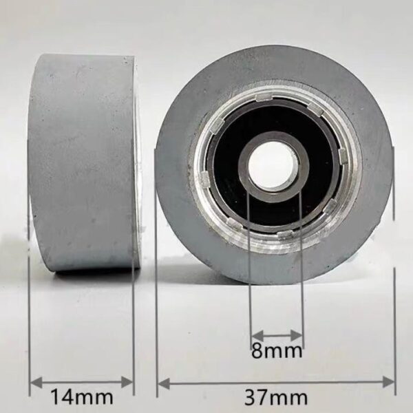Rubber Roller 8*36*14L Grey