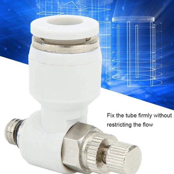6mm x M5 Elbow Air Flow Control Valve