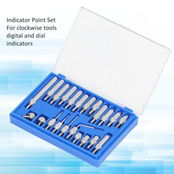 22Pcs Dial Indicator Test Head Set,