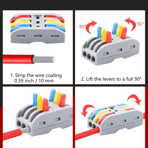 3 Wire Splice Connectors (10 pcs)