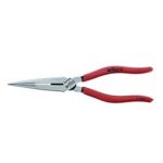 Wiha Pliers with cutter, long nose 8" Length, Classic Grip Series