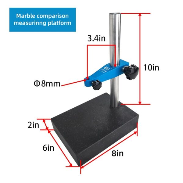 Granite Base Bracket is 8inx6inx2in